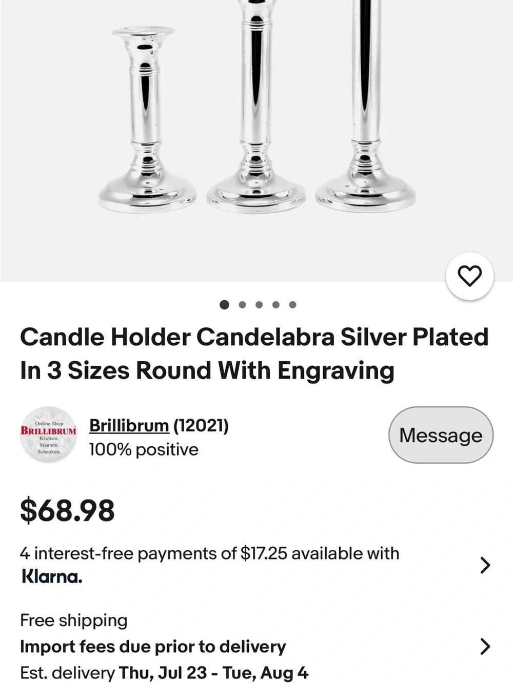 Restoration Hardware Silver Metal Pillar Candle Holder Hard to Find Price Firm